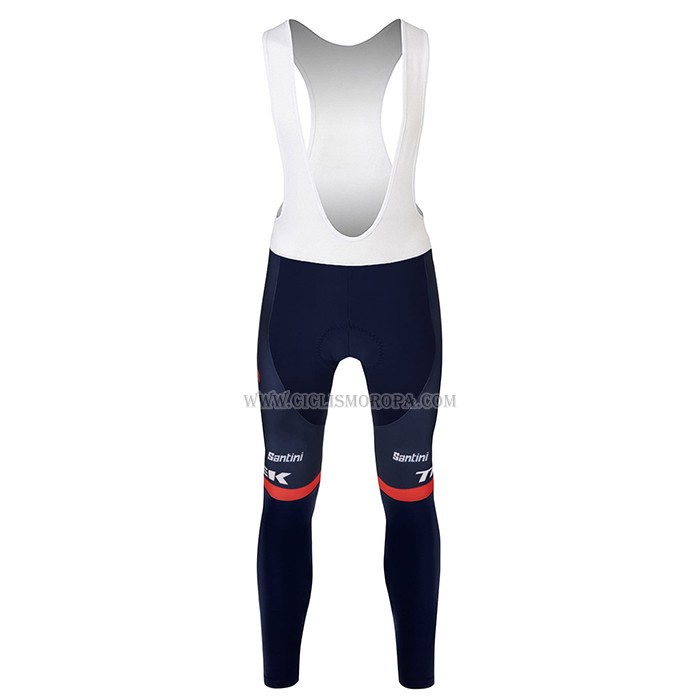 2023 Ropa Ciclismo Trek Segafredo Naranja Blanco Mangas Largas y Culotte Largo
